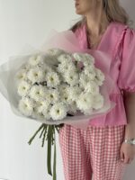 Монобукет из Кустовых Хризантем (9шт.) — изображение 2