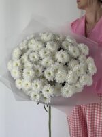 Монобукет из Кустовых Хризантем (15шт.)