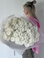 Монобукет из Кустовых Хризантем (25шт.) — изображение 2