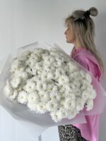 Монобукет из Кустовых Хризантем (25шт.) — изображение 3