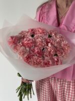 Монобукет из розовых гвоздик (25шт.) — изображение 3
