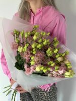 Монобукет из кружевной эустомы (9шт.)