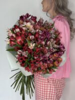 Монобукет из стойких альстромерий 25 шт — изображение 2