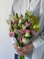Букет невесты с сочным антуриумом — изображение 3