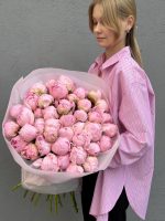 Монобукет из пионов Pillow Talk