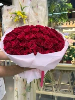 Монобукет из красных роз