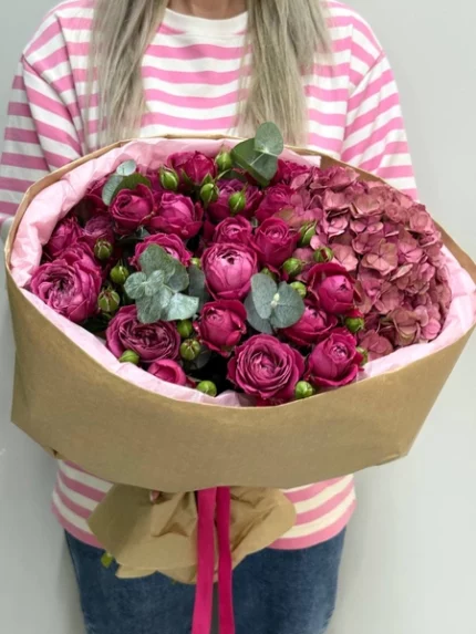 Букет "Розовый флер"