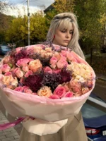 Букет "Влюбленные сердца"