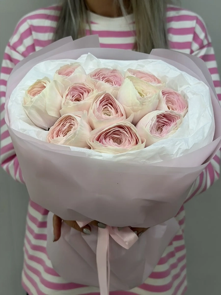 946 (1) - Татьяна Косова Монобукет из ранункулюсов пинк — изображение 1